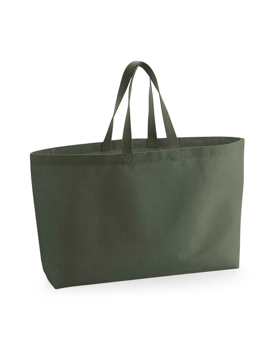 Westford Mill W696 Oversized Canvas Tote Bag - Olive