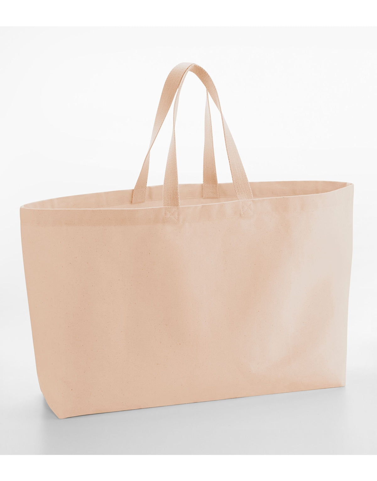 Westford Mill W696 Oversized Canvas Tote Bag - Peach