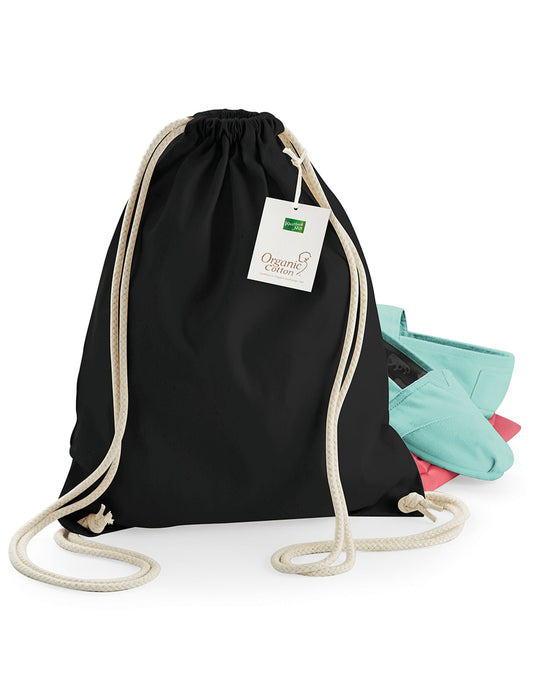Westford Mill W810 EarthAware® Organic Gymsac - Black