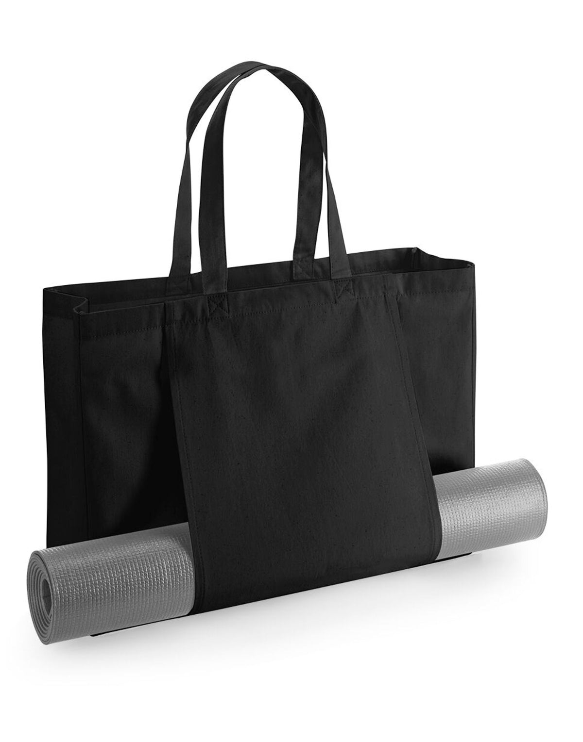 Westford Mill W818 Organic Yoga Tote Bag - Black