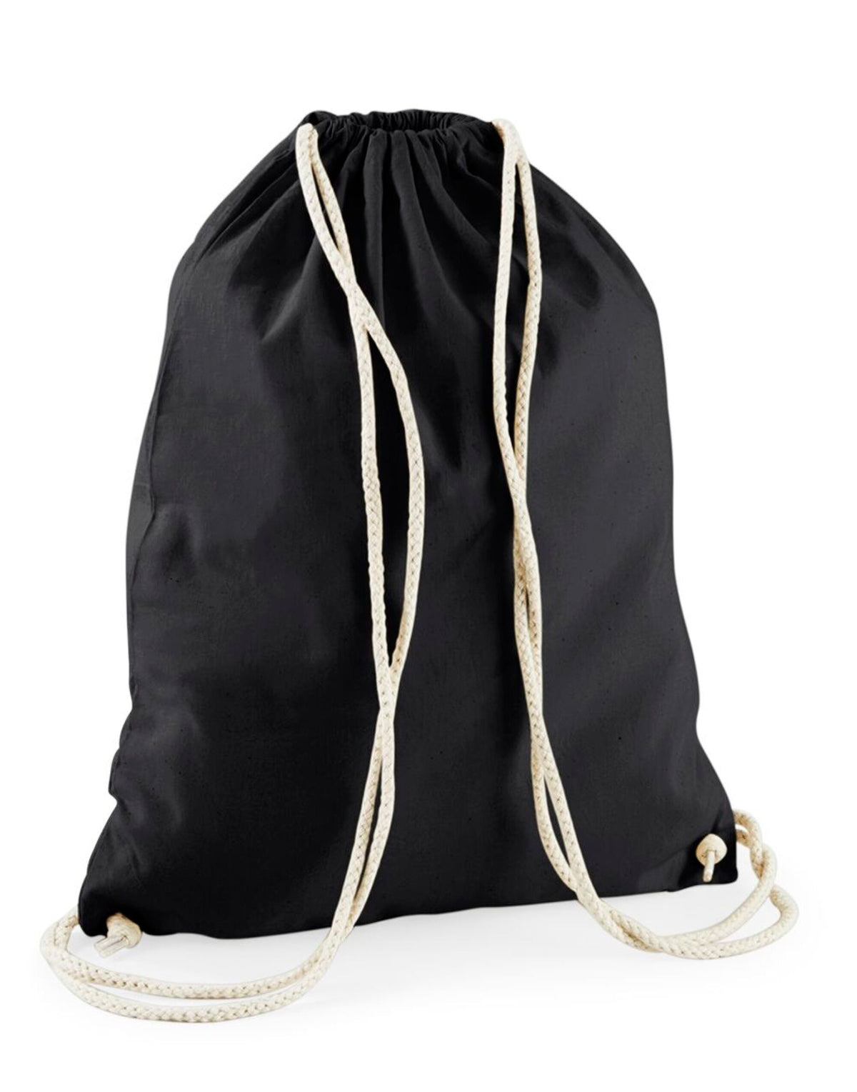 Westford Mill W910 Recycled Cotton Gymsac - Black