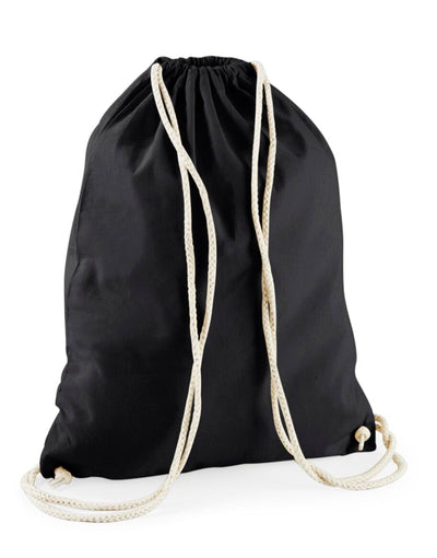 Westford Mill W910 Recycled Cotton Gymsac - Black