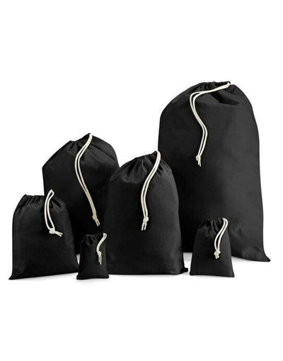 Westford Mill W915 Recycled Cotton Stuff Bag - Black