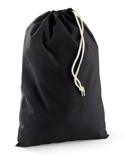 Westford Mill W915 Recycled Cotton Stuff Bag - Black