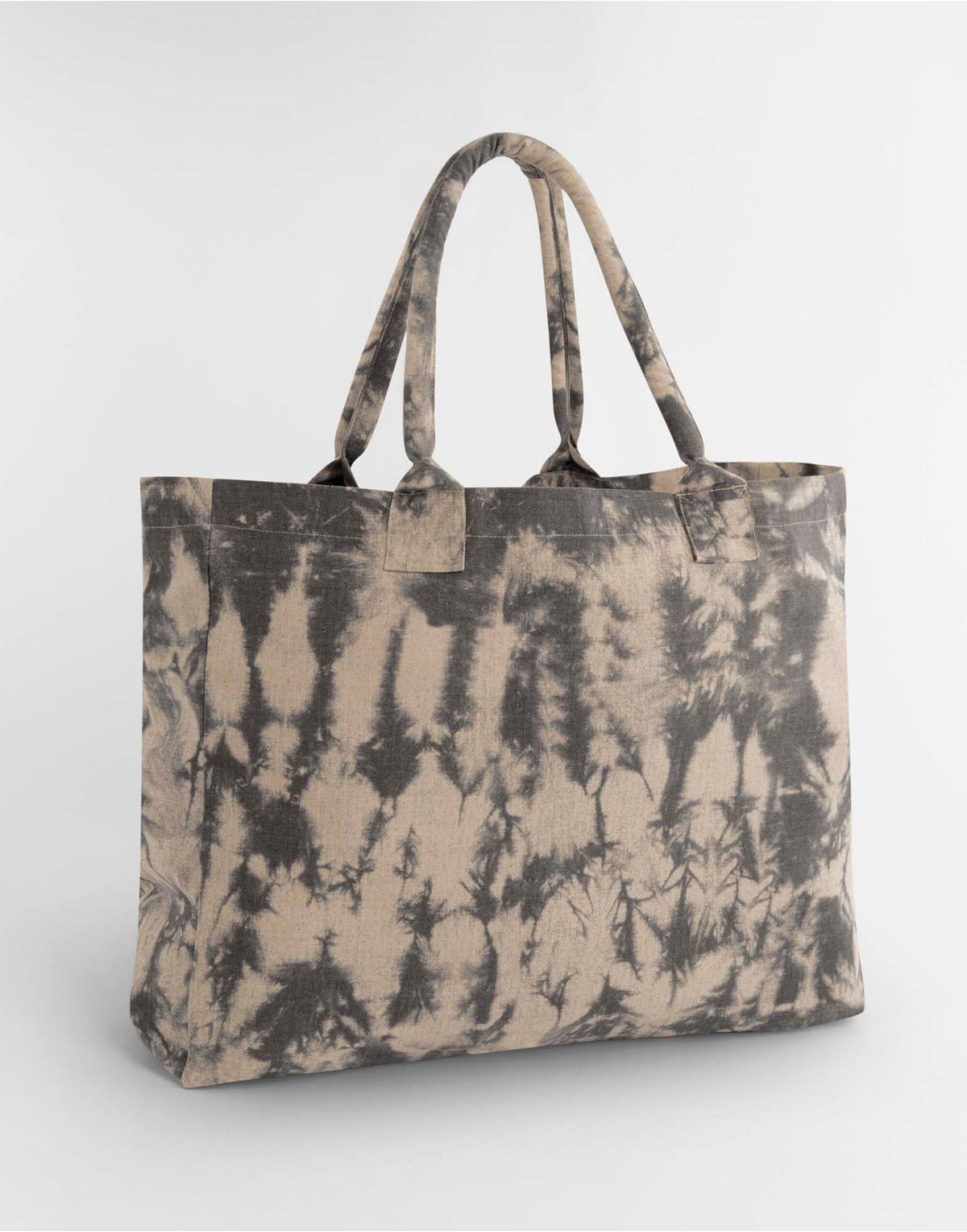 Westford Mill W930 Tie Dye Canvas Tote Bag - Sand Black Tie Dye