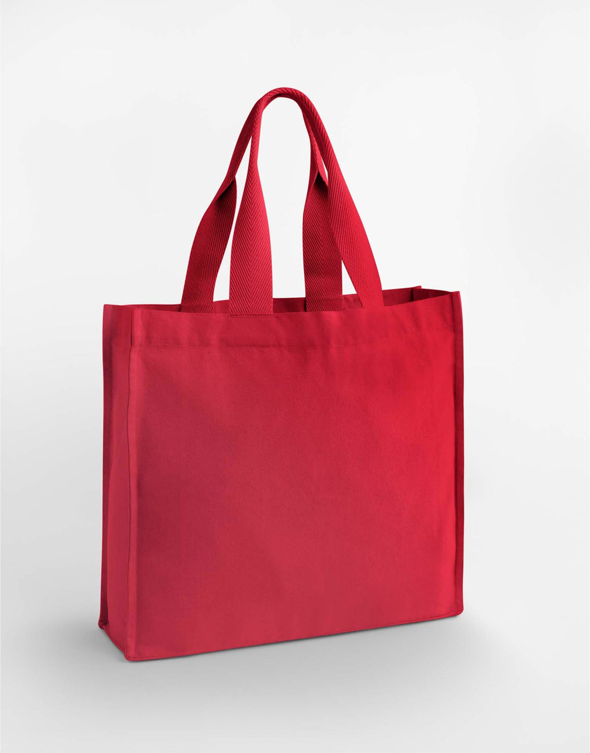 Westford Mill W940 Chevron Handle Shopper - Scarlet Red
