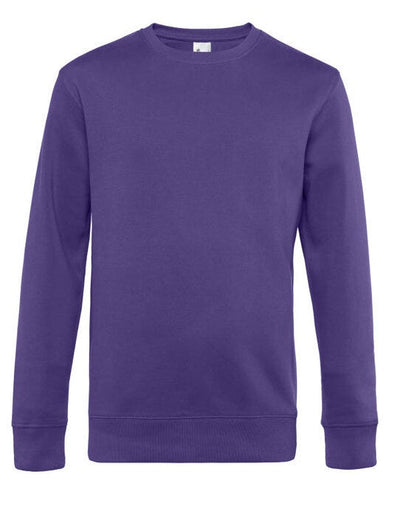 B&C WU01K B&amp;C Men's KING Crew Neck_° - Radiant Purple