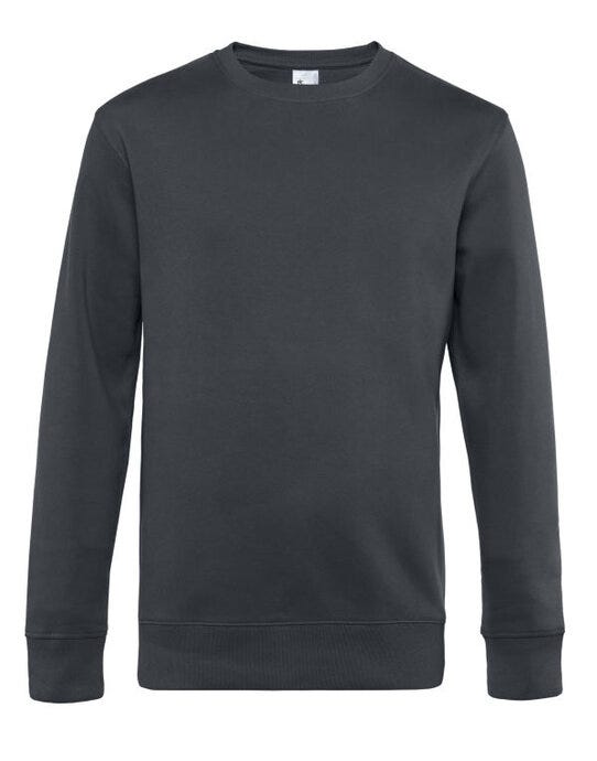 B&C WU01K B&amp;C Men's KING Crew Neck_° - Asphalt