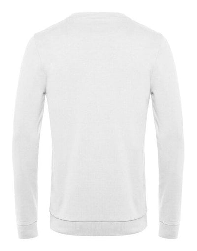 B&C WU01W B&amp;C Men's #Set In Sweatshirt - White
