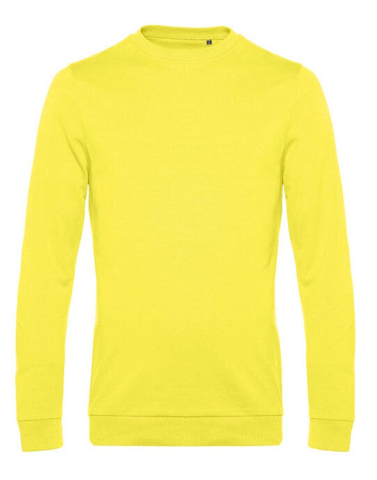 B&C WU01W B&amp;C Men's #Set In Sweatshirt - Solar Yellow