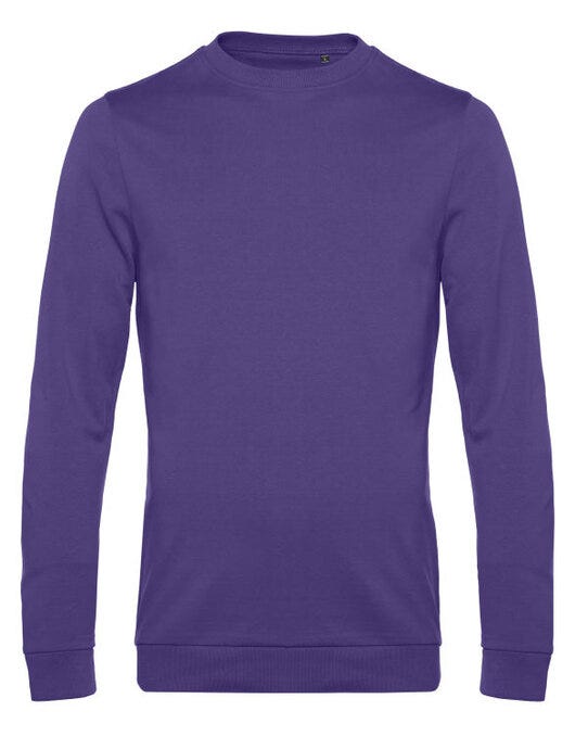 B&C WU01W B&amp;C Men's #Set In Sweatshirt - Radiant Purple