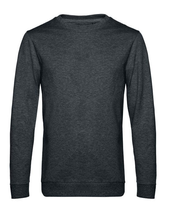 B&C WU01W B&amp;C Men's #Set In Sweatshirt - Heather Asphalt