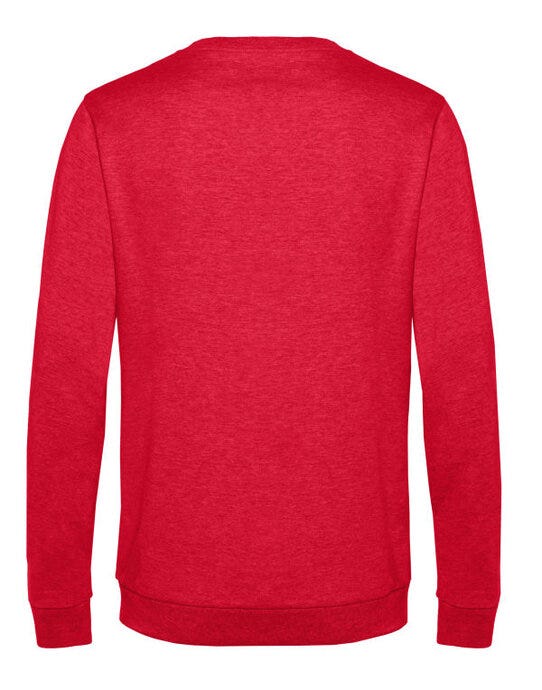 B&C WU01W B&amp;C Men's #Set In Sweatshirt - Heather Red