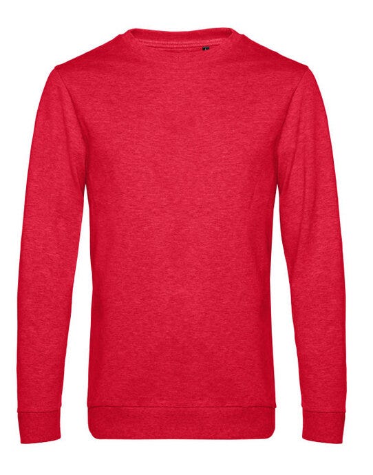 B&C WU01W B&amp;C Men's #Set In Sweatshirt - Heather Red