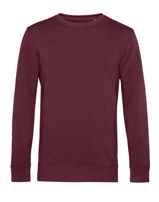 B&C WU31B B&amp;C Men's Inspire Crew Neck_° - Burgundy