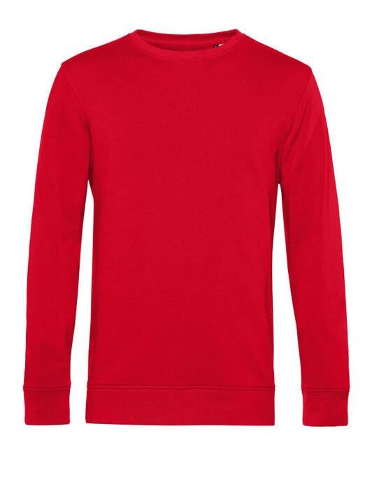 B&C WU31B B&amp;C Men's Inspire Crew Neck_° - Red