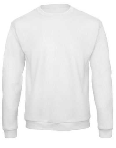 B&C WUI23 B&amp;C Unisex ID.202 50/50 Sweatshirt - White