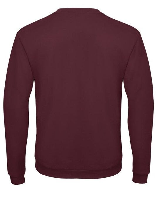 B&C WUI23 B&amp;C Unisex ID.202 50/50 Sweatshirt - Burgundy