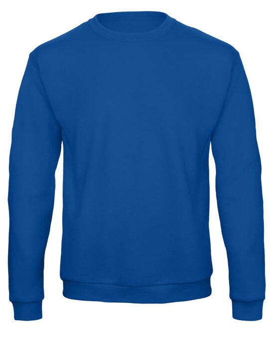 B&C WUI23 B&amp;C Unisex ID.202 50/50 Sweatshirt - Royal Blue