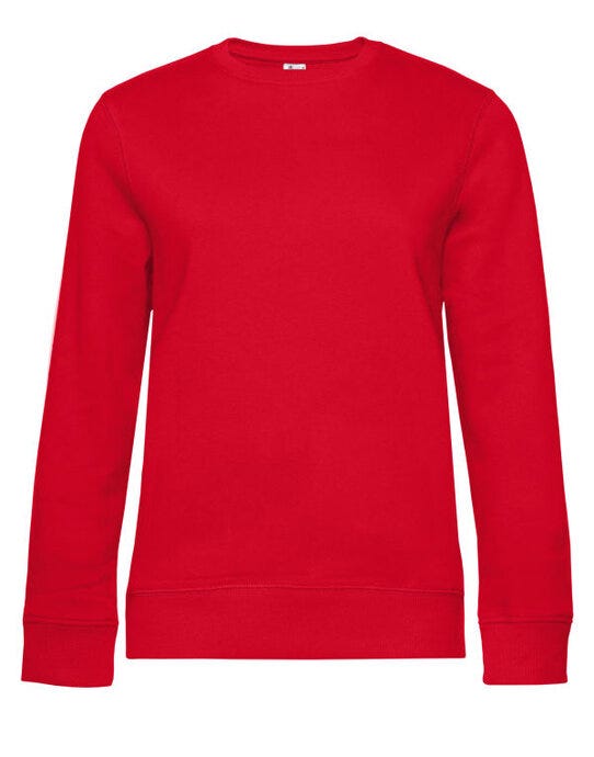 B&C WW01Q B&amp;C Women's QUEEN Crew Neck_° - Red