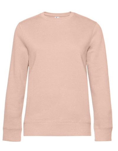 B&C WW01Q B&amp;C Women's QUEEN Crew Neck_° - Soft Rose