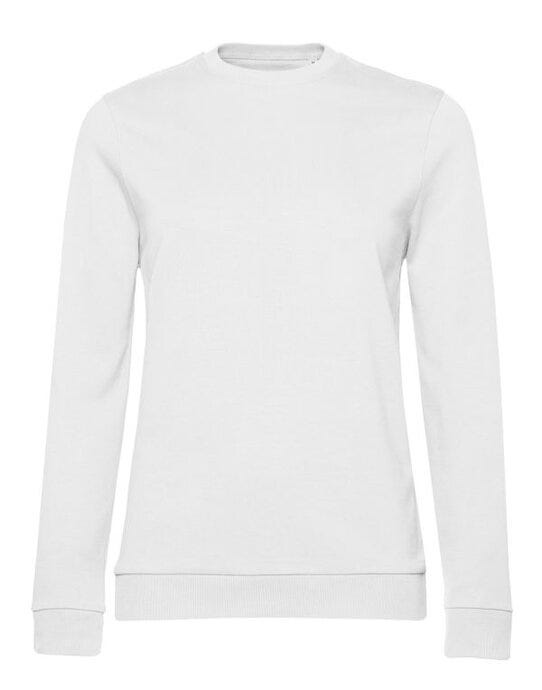 B&C WW02W B&amp;C Women's #Set In Sweatshirt - White