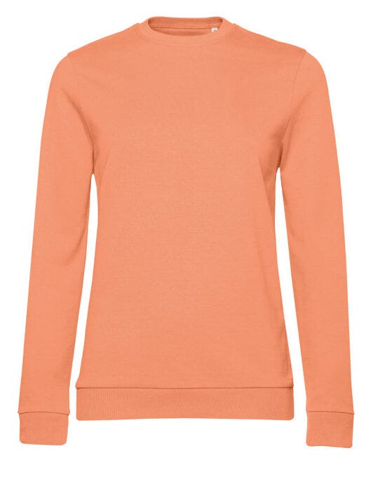 B&C WW02W B&amp;C Women's #Set In Sweatshirt - Melon Orange