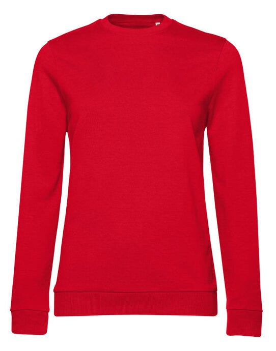 B&C WW02W B&amp;C Women's #Set In Sweatshirt - Red