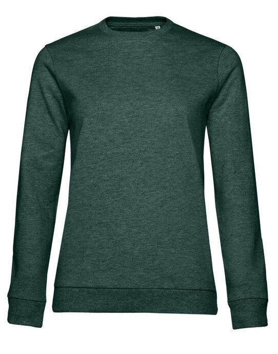 B&C WW02W B&amp;C Women's #Set In Sweatshirt - Heather Dark Green