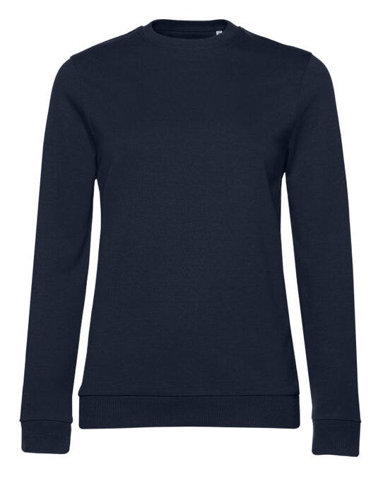 B&C WW02W B&amp;C Women's #Set In Sweatshirt - Navy Blue