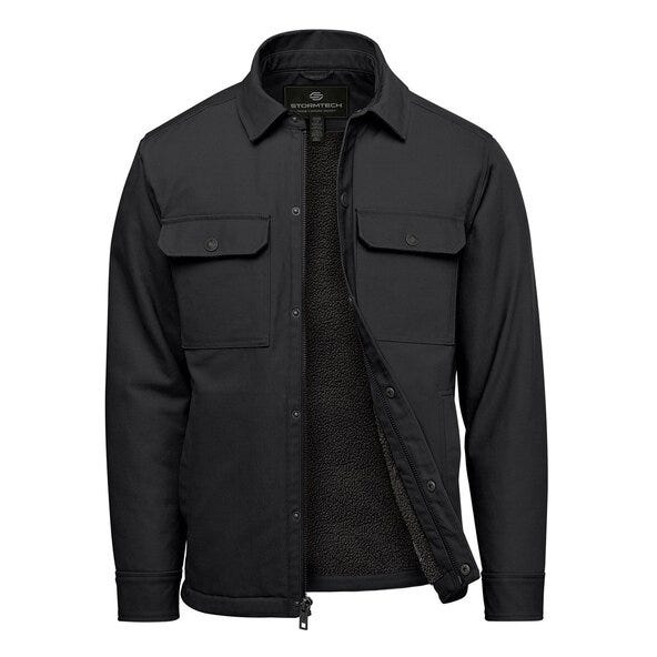 Stormtech CJK-2M Men's Oxide Sherpa Canvas Jkt - Black