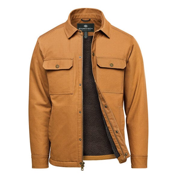 Stormtech CJK-2M Men's Oxide Sherpa Canvas Jkt - Camel