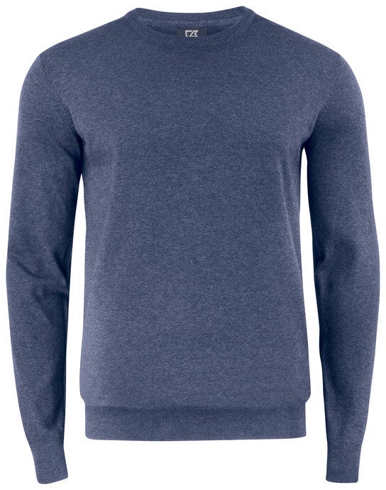 Cutter & Buck CB355416 C&amp;B Oakville Crewneck Sweater - Navy Melange