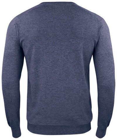 Cutter & Buck CB355418 C&amp;B Oakville V-Neck Sweater - Navy Melange