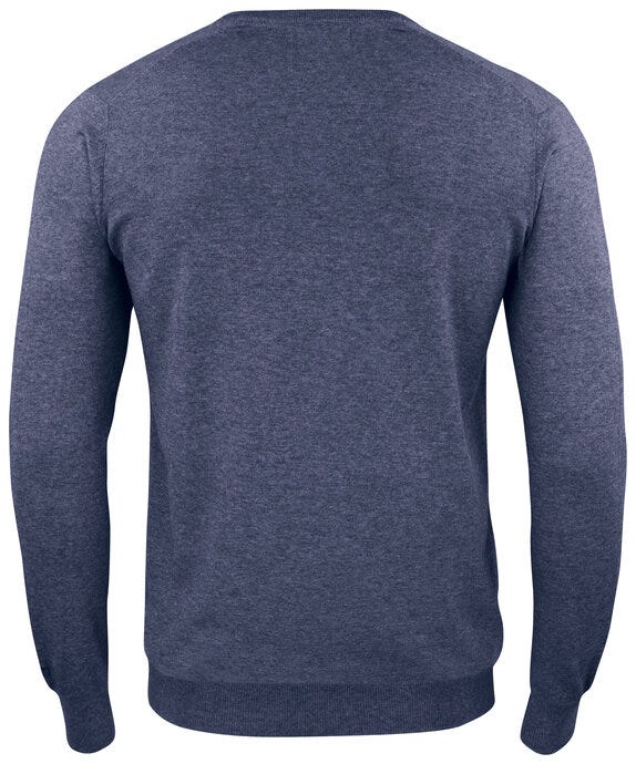 Cutter & Buck CB355418 C&amp;B Oakville V-Neck Sweater - Navy Melange