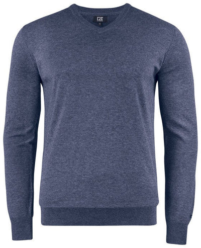Cutter & Buck CB355418 C&amp;B Oakville V-Neck Sweater - Navy Melange