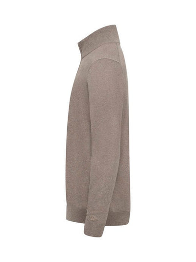 Cutter & Buck CB355428 C&amp;B Oakville Half Zip Sweater - Nougat Melange