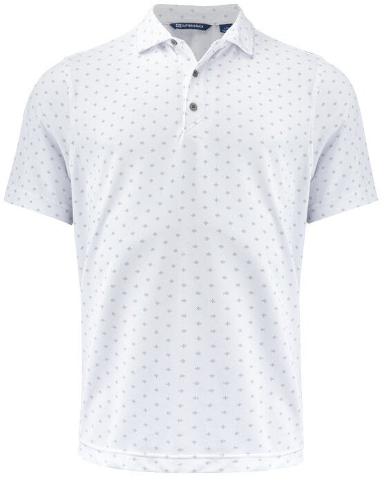 Cutter & Buck CB354432 C&amp;B Virtue Polo Printed - White
