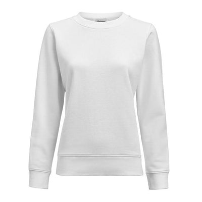 Printer Essentials PE2262074 Printer Ladies Softball Sweater - White
