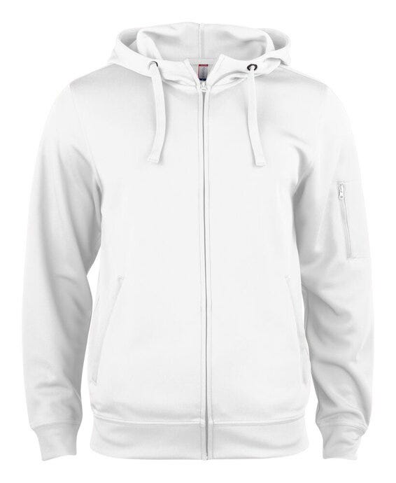 Clique CQ021014 Basic Active Full Zip Hoody - White
