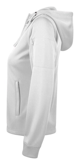 Clique CQ021015 Ladies Basic Active FZ Hoody - White