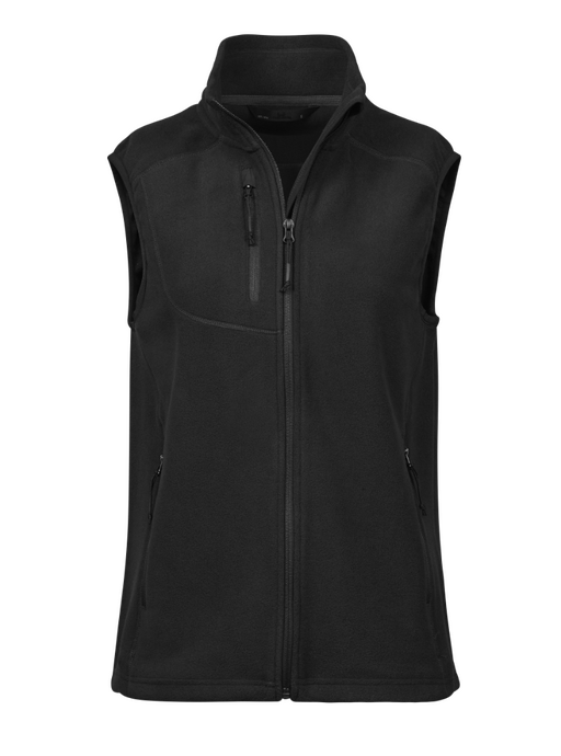 Tee Jays TJ9133 Ladies Trail Fleece Bodywarmer - Black