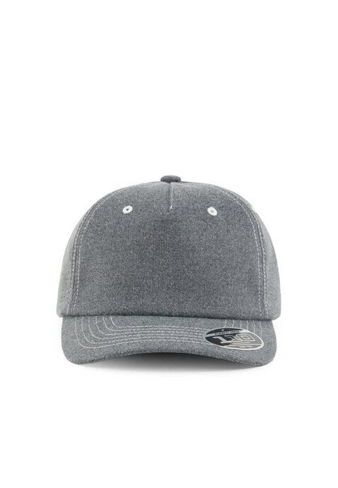 Flexfit 110UMW 110 Melton Wooly Serge - Heather/Charcoal