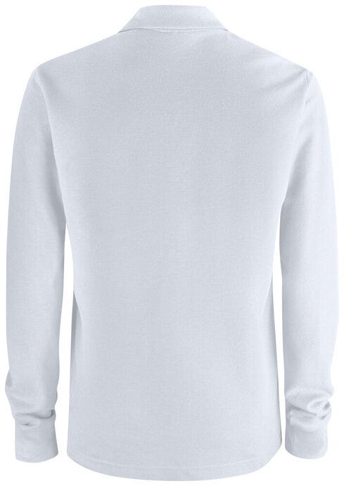 Clique CQ028235 Basic Pocket Polo L/S - White
