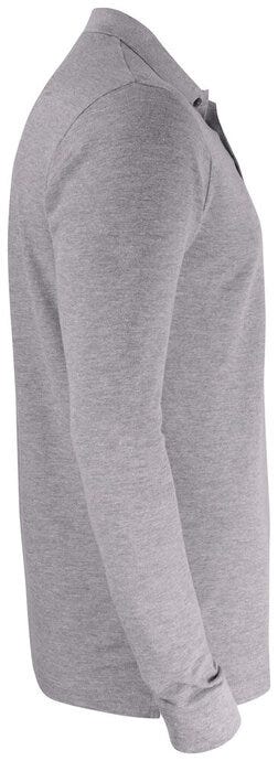 Clique CQ028235 Basic Pocket Polo L/S - Grey Melange