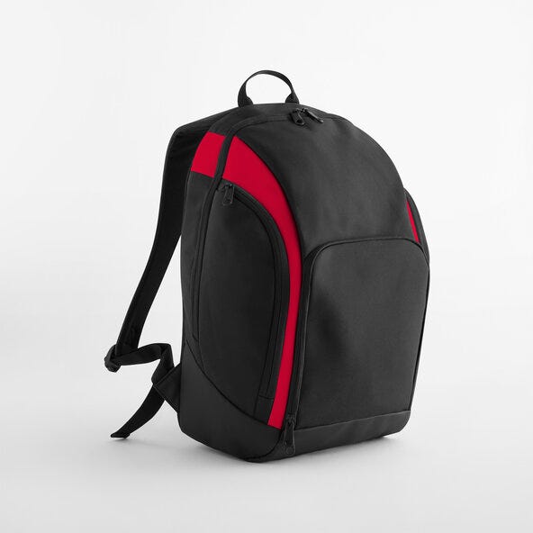 Bagbase BG571 Teamwear Backpack - Black/Red