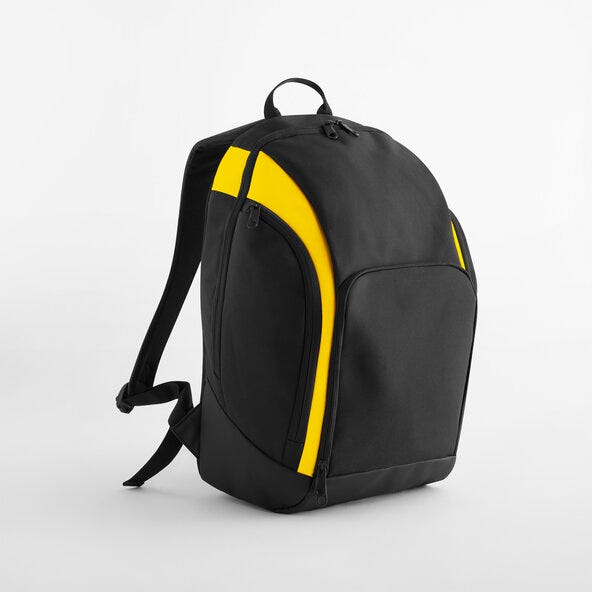 Bagbase BG571 Teamwear Backpack - Black/Yellow