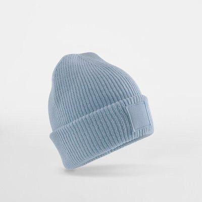 Beechfield B336B Kids Cuff Tonal Patch Beanie - Dusty Blue