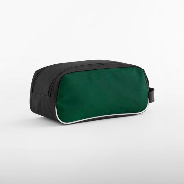 Quadra QS76 Teamwear Shoe Bag - Bottle Green/Black/White