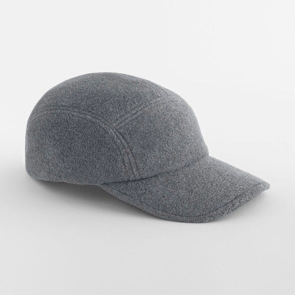 Beechfield B254R Recycled Fleece 5 Panel Cap - Charcoal